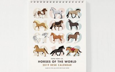 Calendario «Horses of the world» de Paper Pony Co.