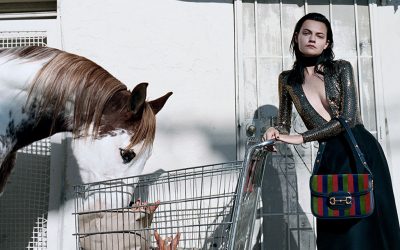 Caballos en la nueva campaña de Gucci